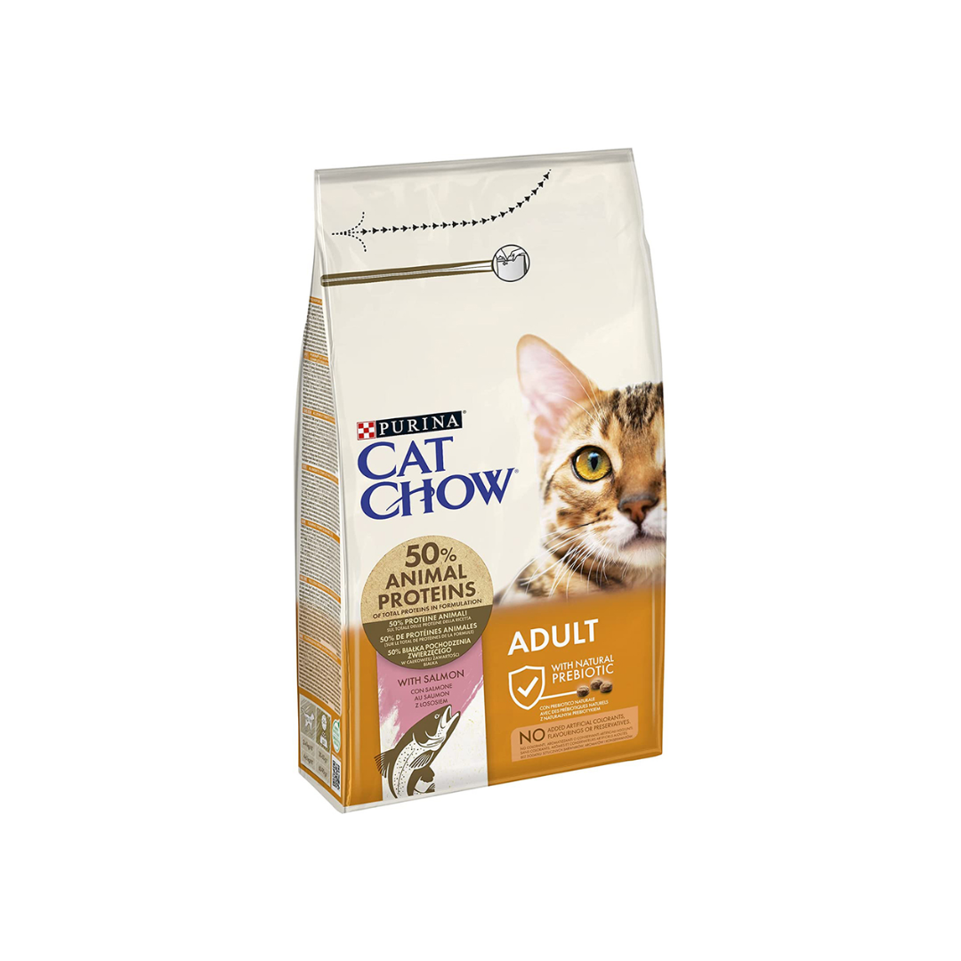 ch salmon PURINA CAT CHOW ADULT WITH SALMON 1.5 KG - Image 1