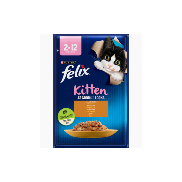 PURINA FELIX FOR KITTEN CHYCKEN 85 G