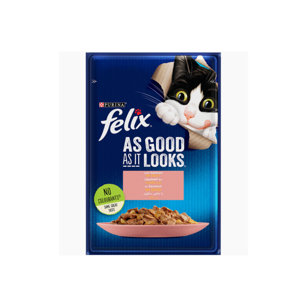 PURINA FELIX AS GOOD AS IT LOOK SALMON 85 G
