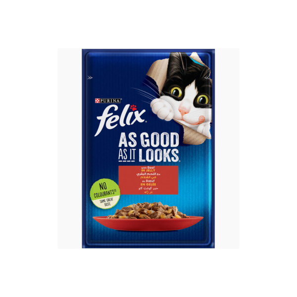 PURINA FELIX AS GOOD AS IT LOOK  BEEF 85 G