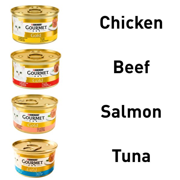 PURINA GOURMET GOLD VARIOUS FOODS 85G