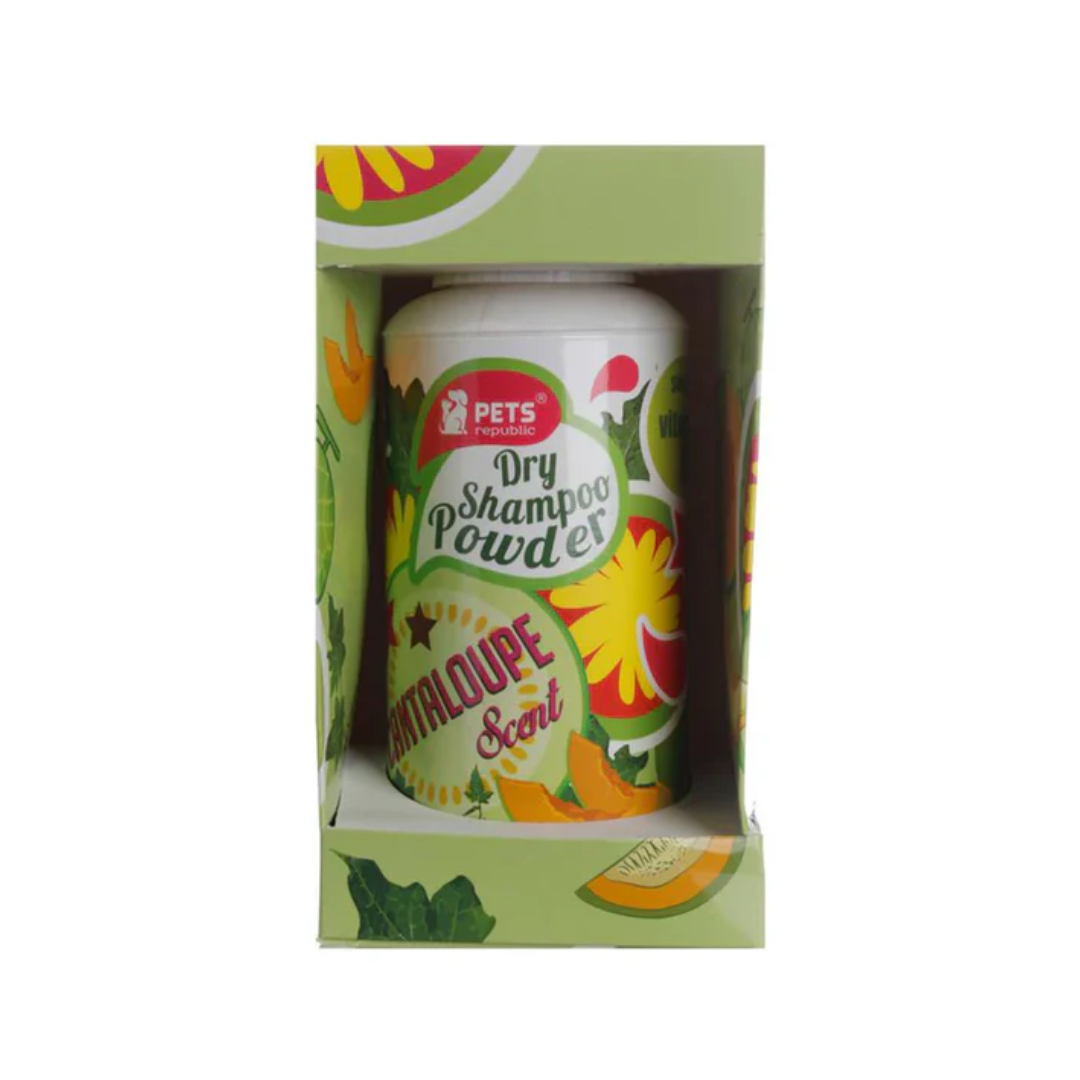 templet 1080 (20) PETS REPUBLIC Dry Powder Shampoo - Cantaloupe 500gm - Image 1
