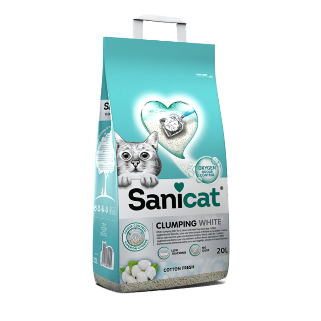 templet 1080 - 2026-07-01T205445.810 SANICAT CLUMPING WHITE COTTON FRESH 20L - Image 1