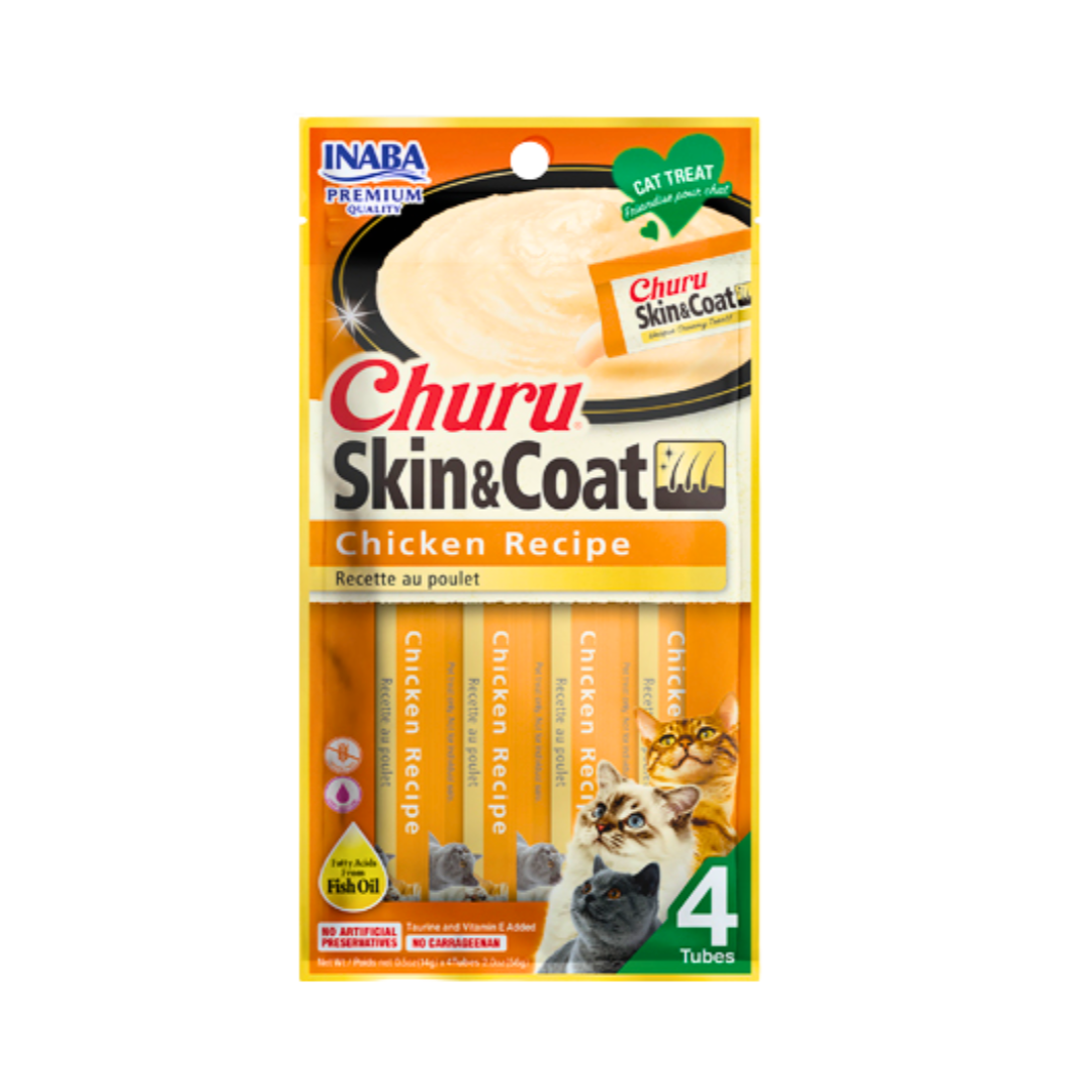 templet 1080 - 2026-07-09T122805.603 CHURU SKIN & COAT CHICKEN RECIPE CAT 4*14G - Image 1