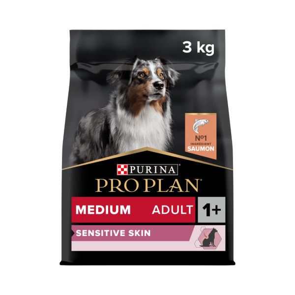 PURINA PRO PLAN Dog Medium Adult Sensitive Skin with OPTIDERMA Salmon 3kg