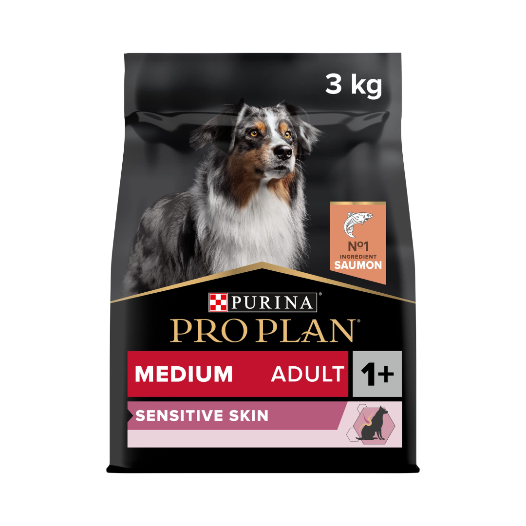 templet 1080 (34) PURINA PRO PLAN Dog Medium Adult Sensitive Skin with OPTIDERMA Salmon 3kg - Image 1