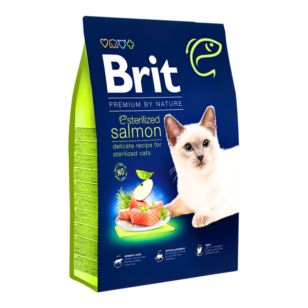 BRIT PREMIUM STERILIZED ADULT SALMON  300G