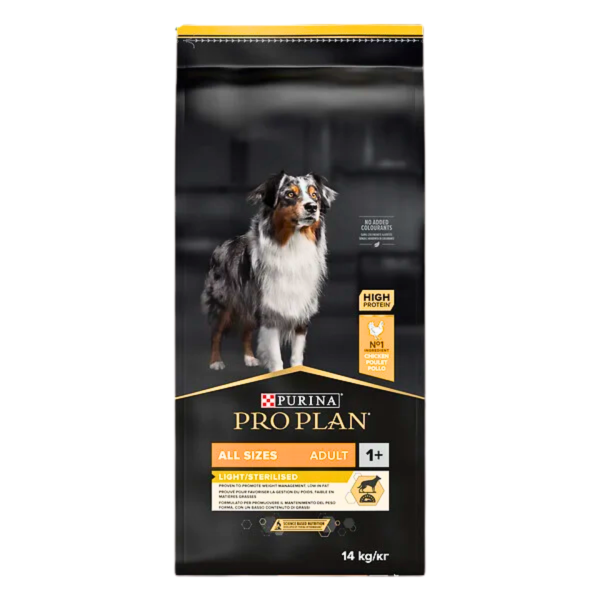 PRO PLAN ALL SIZE ADULT LIGHT / STERILISED CHICKEN 14 KG