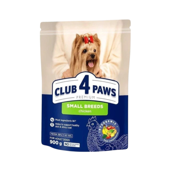 CLUP 4 PAWS SMALL BREEDS CHICKEN 900G